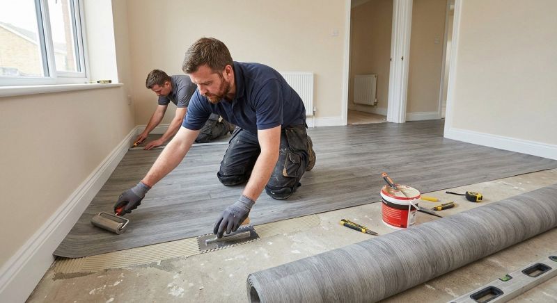 Sheet Linoleum Installation in Mckinney, TX