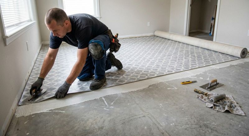 Sheet Linoleum Installation in Granbury, TX